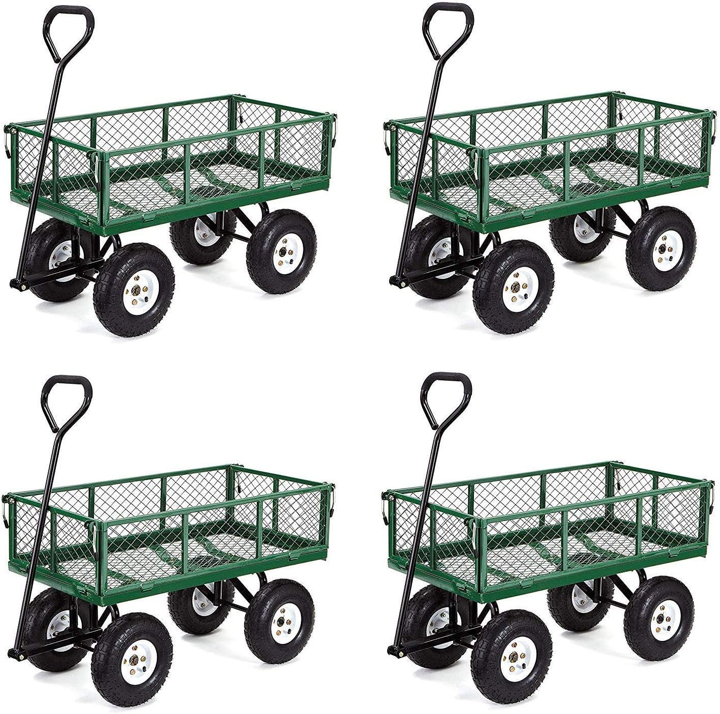 Gorilla Carts Steel Garden Cart with Removable