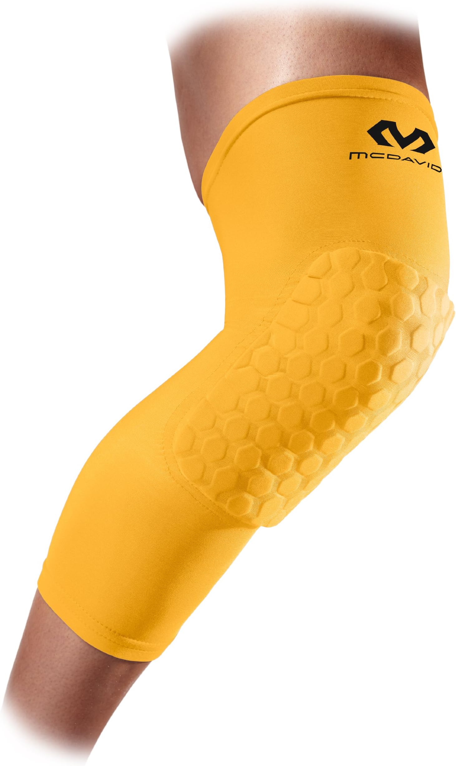 McDavid 6446 Extended Compression Leg Sleeve with Hexpad Protective Pad - One Pair