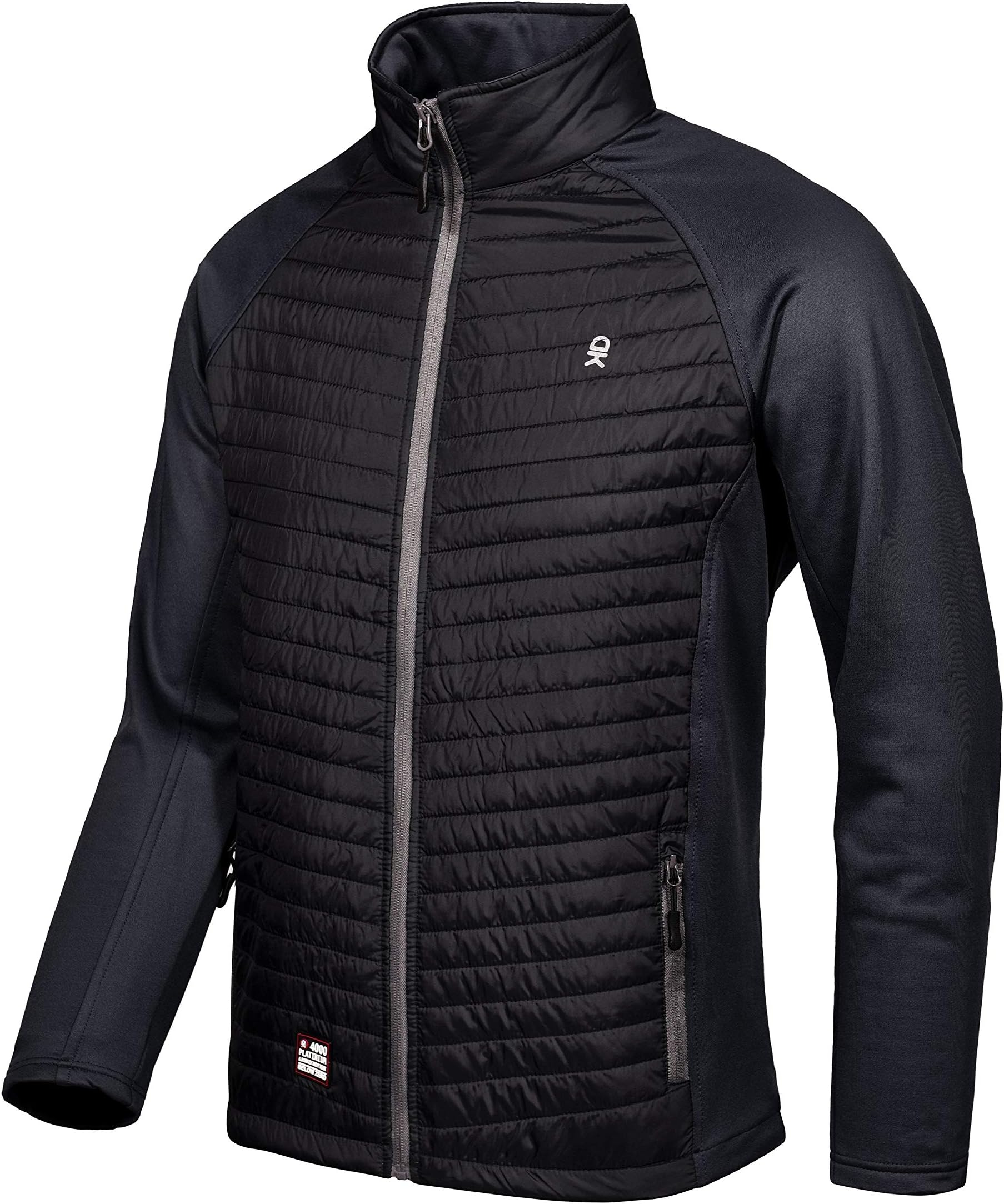 Little Donkey Andy Men’s Insulated Running Hiking Jacket, Thermal Hybrid Jacket, Lightweight, Warm and Breathable