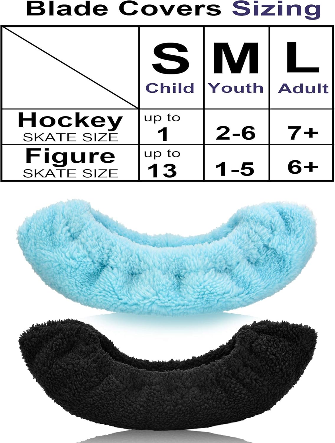 Blulu 2 Pairs Skate Covers Ice Skate Blade Covers Skate Blade Protector for Hockey Skates, Figure Skates and Ice Skates : Sports & Outdoors