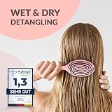 marQus Detangling Hair Brush Women Men BioPlastic Peach view 3