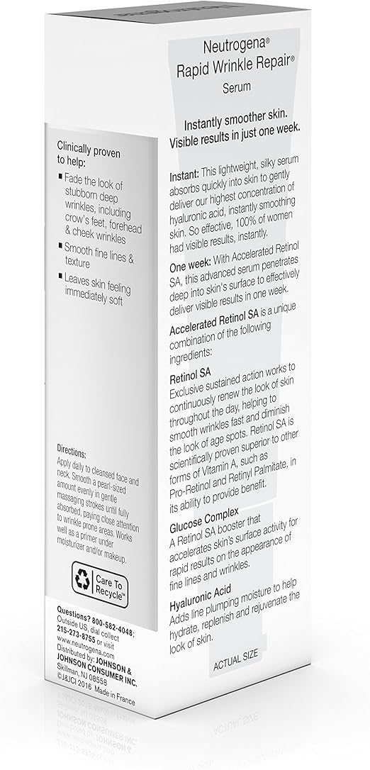 neutrogena retinol ingredients