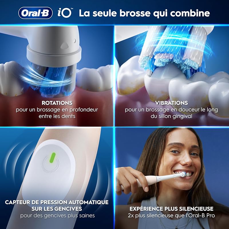 Brosse à Dents Electrique iO 2 avec 1 Brossette de Rechange, Rose