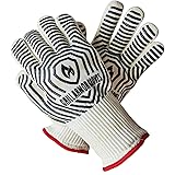 Grill Armor Extreme Heat Resistant Oven Gloves - EN407 Certified 932F - Cooking Gloves for BBQ, Grilling, Baking, Extra Long 
