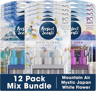 Perfect Scents 12 x 3 Scents Refill Air Freshener Compatible with 3volution