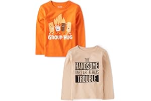 The Children's Place,Baby Boys,and Toddler Assorted Everyday Long Sleeve Graphic T-Shirts