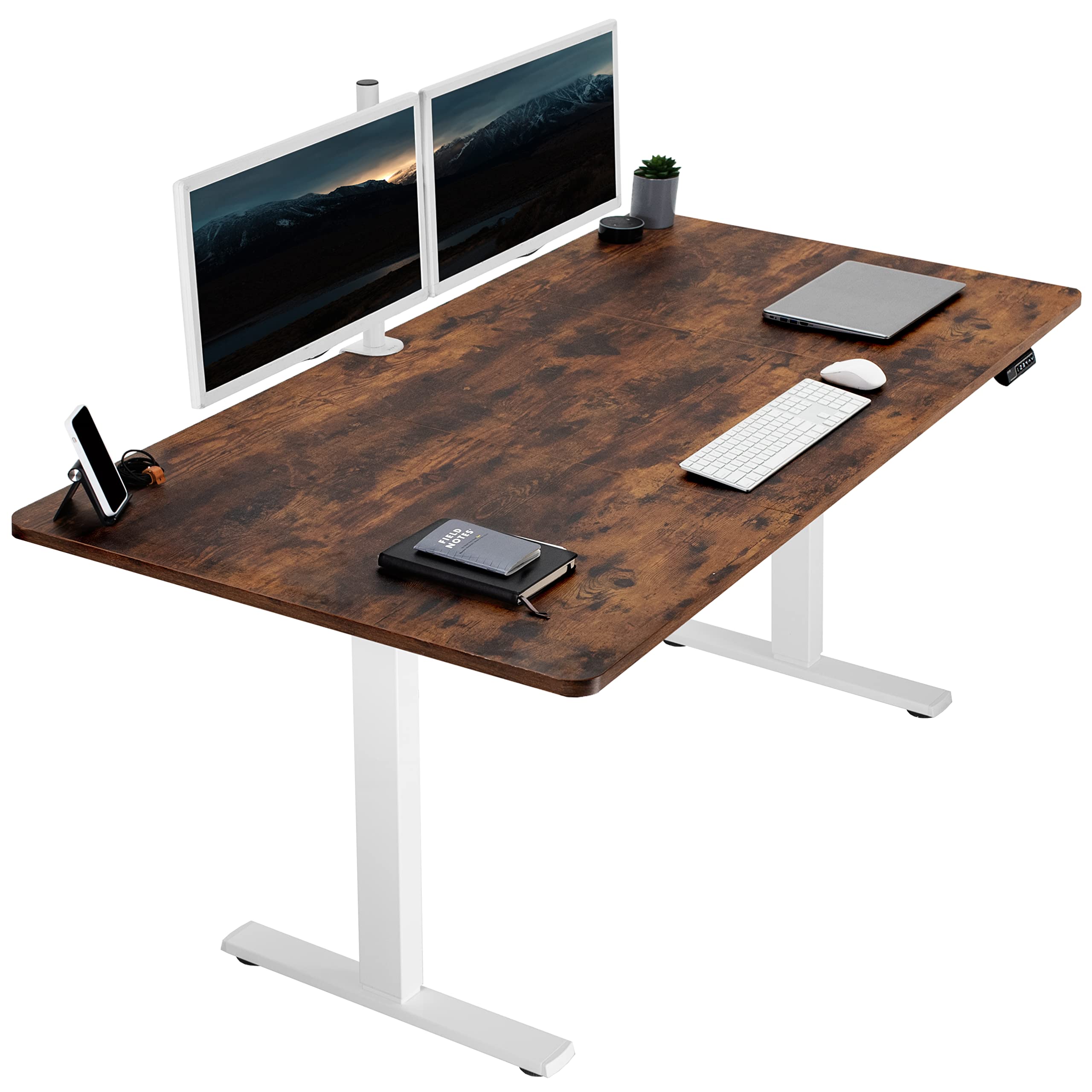VIVO Electric 71 x 36 in Rustic Standing