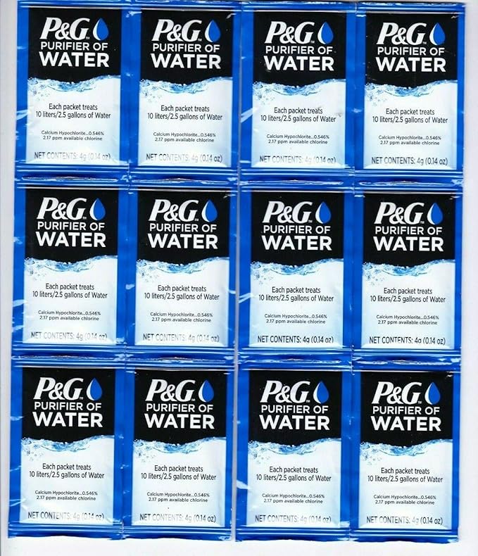P & G Purifier of Water Packets 12Pack Purification Powder Packs