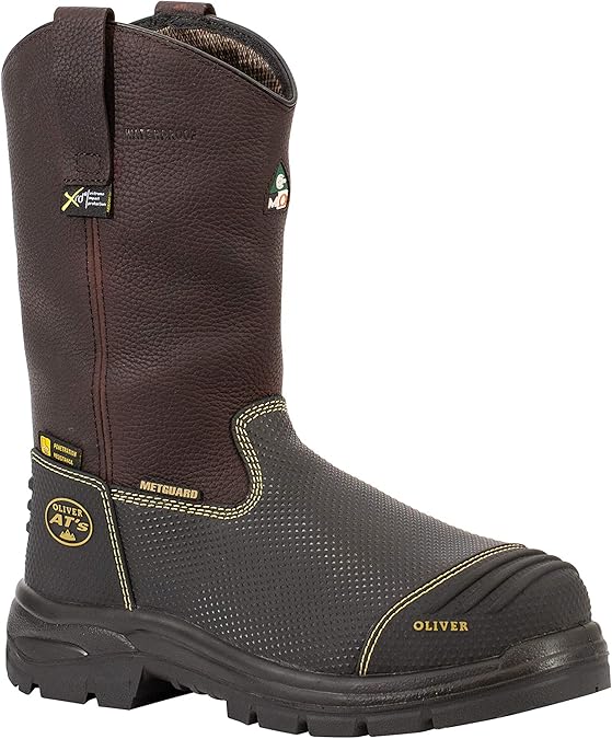 Oliver Men's 12" Met Guard Steel Toe Pull On Riggers Boot