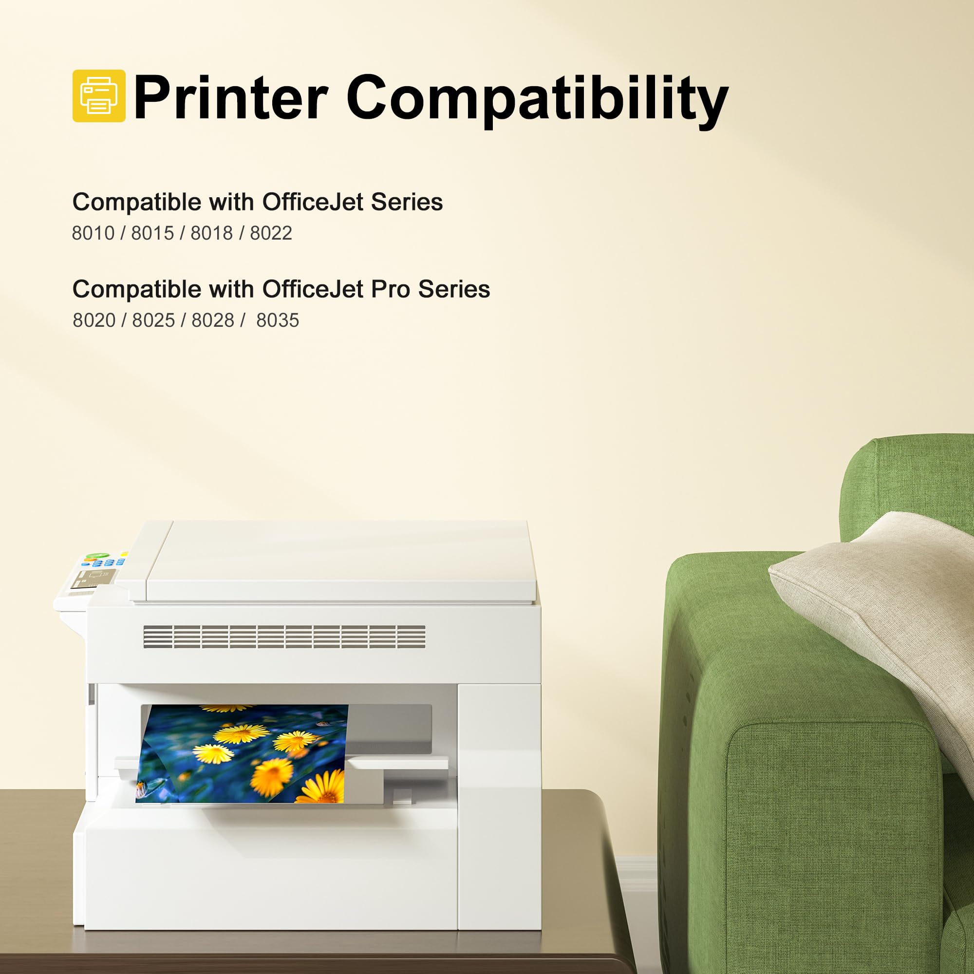 Condition photo showing New/Like New for 910xl ink cartridges for hp printers replacement for hp 910xl ink cartridges combo pack for hp offic