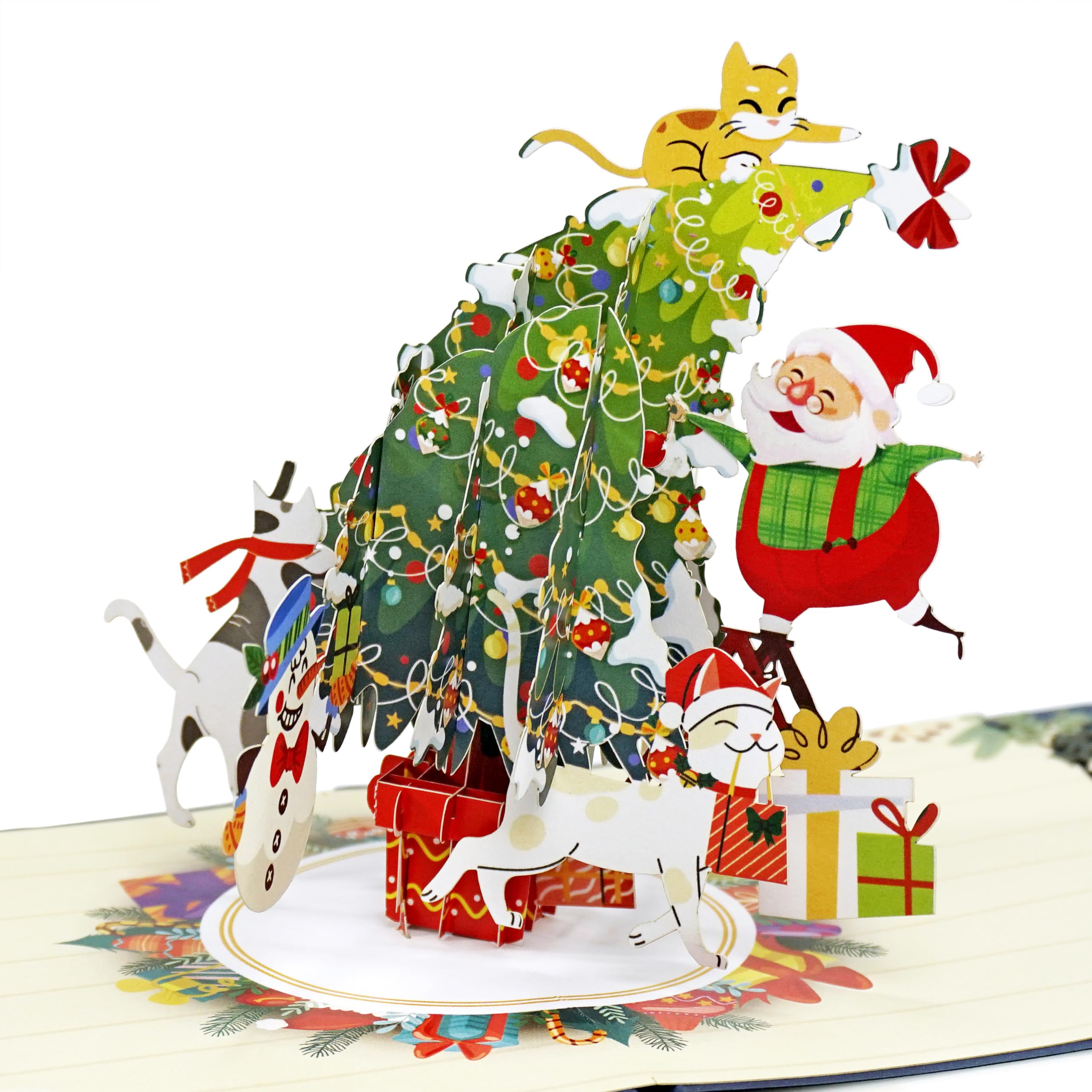 CUTPOPUP Merry Christmas Cards 2025, Pop Up Christmas Cards w Envelope, 3D Xmas Card, Holiday Greeting Card Gifts for Her Him Wife Husband Family Son Mum Dad (Christmas Tree) US8-CN259UK1515 — image 1