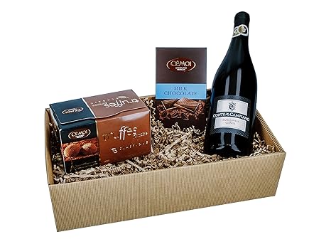 Geschenkset 'Gaumenfreude' Schokolade und Wein und Schokolade (1 x 0.75 l)