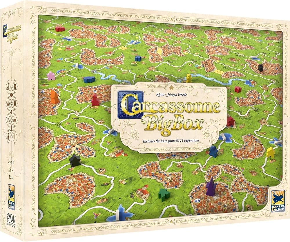 Asmodee Z-Man Carcassonne Big Box 2022 English 2-6 Players 35 Min