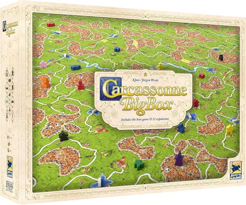 Asmodee Z-Man Carcassonne Big Box 2022 English 2-6 Players 35 Min