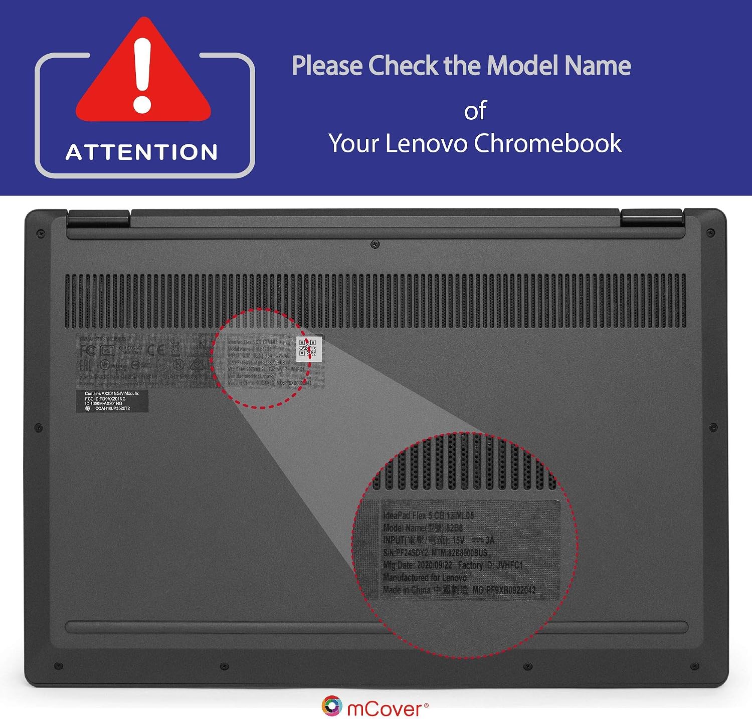 mCover Hard Shell Case for 2020 Lenovo Chromebook Flex 5 (13”) 2 in 1 Laptop (Not fit Any other laptop) (13 Inch Chromebook Flex 5 2 in 1 - Image 4