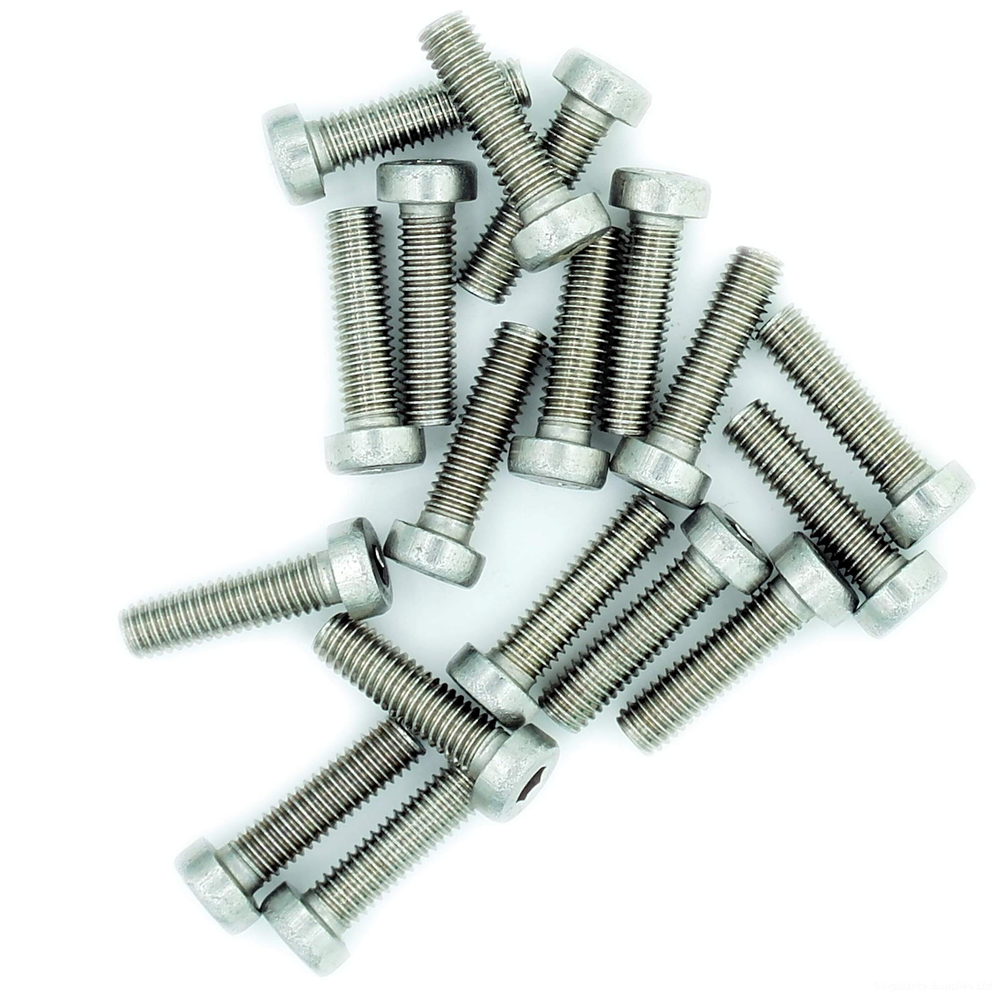 M6 (6mm x 45mm) Hex Socket Cap Screw (Bolt) (Low Head) - Stainless Steel (A2) (Pack of 20)