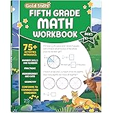 Fifth Grade Math Workbook for Kids Ages 10-11: Over 75 Activities - Number Skills, Algebra, Fractions, Geometry, Measurement and Data and more