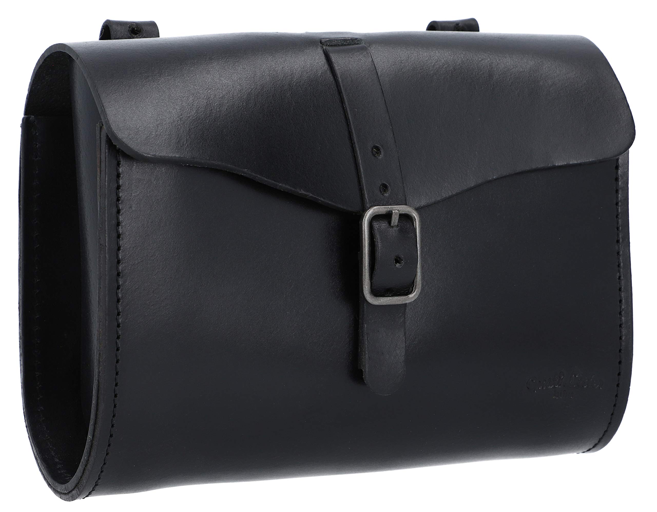 Gusti Saddle Bag Leather - Marianne V. Handlebar Bag Bike Bag Bicycle Accessories Saddle Bag Black