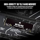 Corsair MP700 PRO 2TB PCIe Gen5 x4 NVMe 2.0 M.2 2280 SSD Black view 5