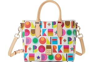 Dooney & Bourke Handbag, Art Deco Top Handle Tote | White
