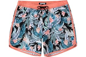 CoozySphere Mens Board Shorts with Mesh Liner Swimming Shorts Vintage Bathing Suit for Men Vacation Pool