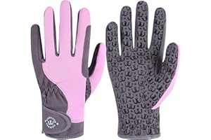 Harrison Howard All Season Kids Horse Riding Gloves Comfortable Non-Slip Light Horseback Gloves for Running Cycling Riding