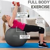 Fitvids Signature Anti-Burst Exercise Ball 2000 lb 19-22 in M Quick Pump view 3