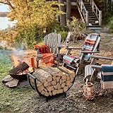 Mutool Heavy Duty Firewood Rack, Large Capacity Indoor Outdoor Log Holder view 6