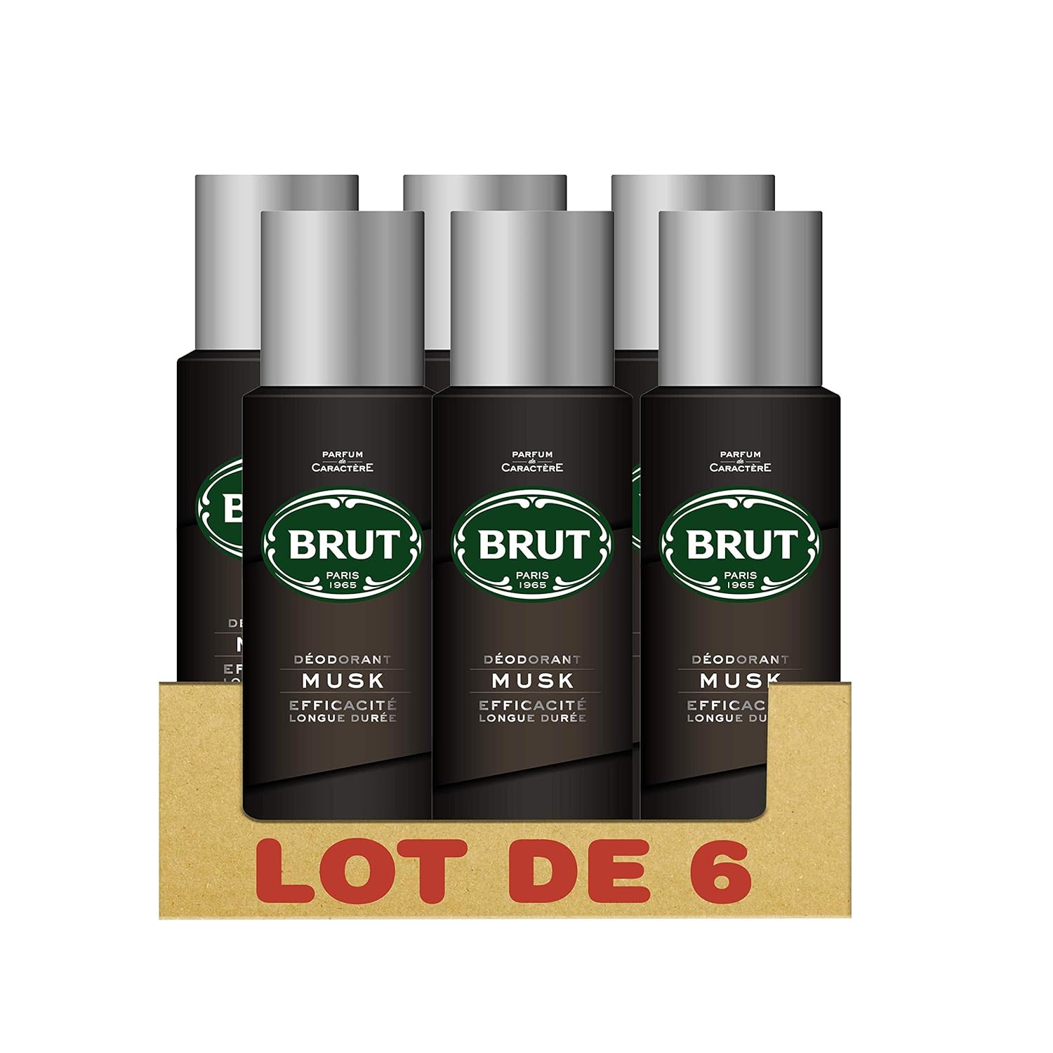 Brut Men's Deodorant Musk Spray 200 ml Pack of 6 Amazon.co.uk Beauty