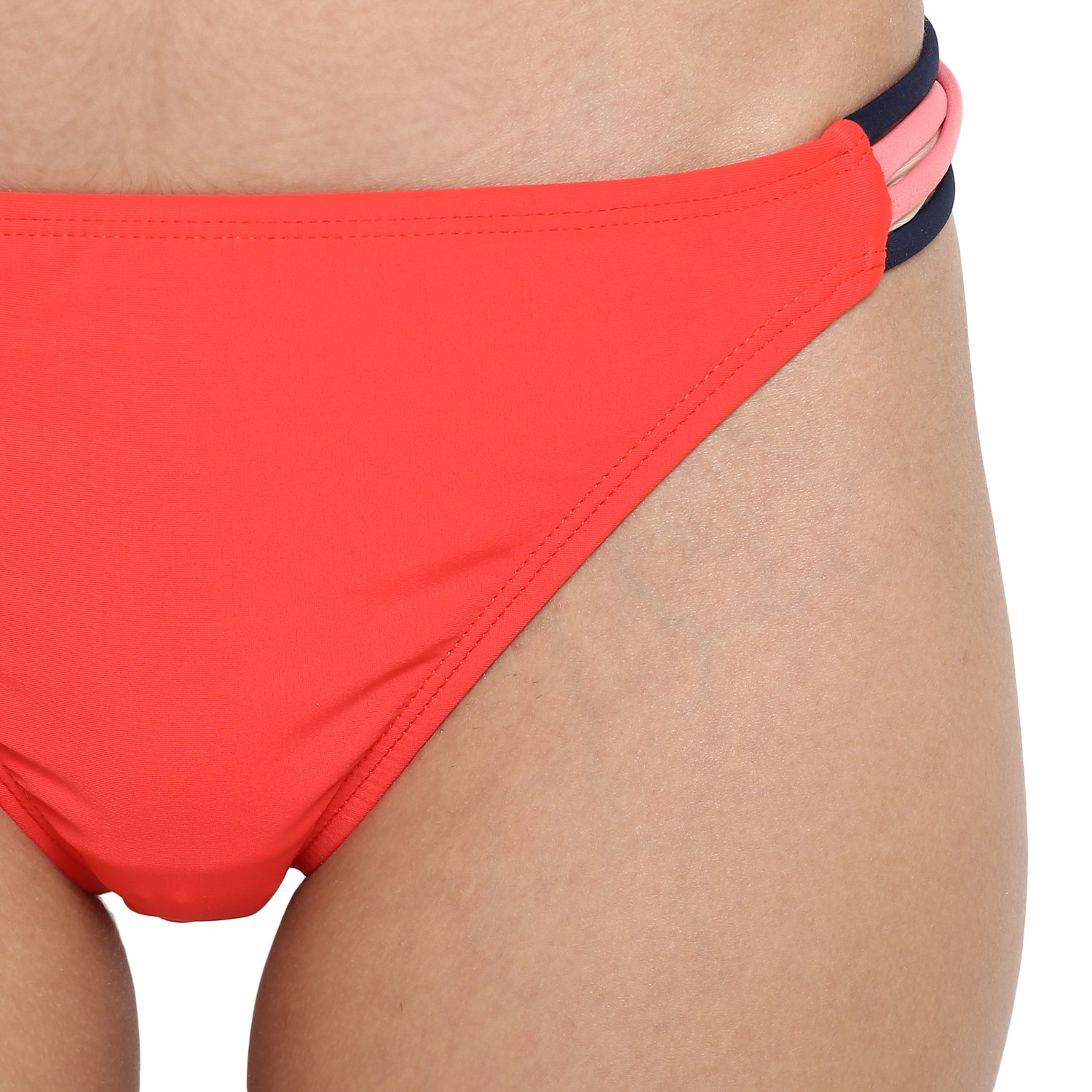 kvl womens solid bikini swimsuit bottom- orange