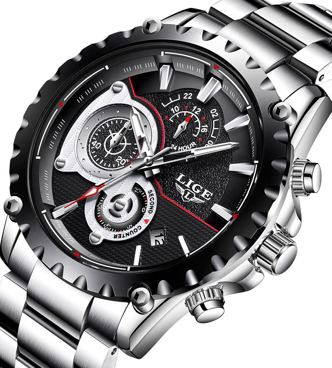 waterproof metal watch