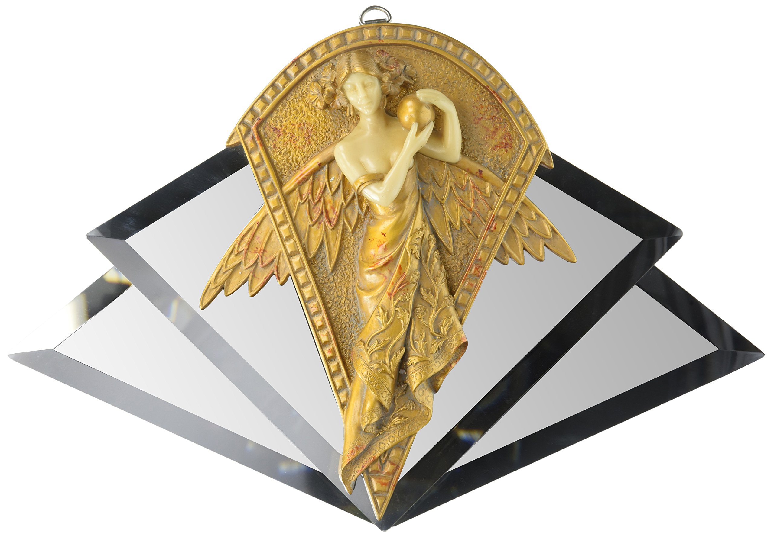 Buy Design Toscano Art Nouveau Angel Mirrored Wall Sculpture Online at