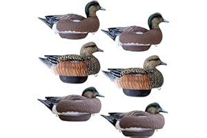 LIFETIME DECOYS Wigeon Duck Decoys by Heyday – Ultra-Light 100% HydroFoam | Durable, Realistic Design | 6 Pack of Duck Hunting Decoys