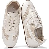 Project Cloud Leather Barefoot Shoes Women – Memory Foam Lace-Up Womens Sneakers – Lightweight & Non Slip Womens Shoes Casual – All-Day Women's Fashion Sneakers for 2026 (Monica)