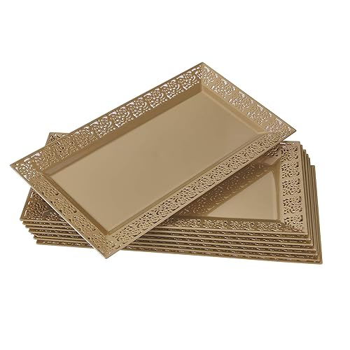 Silver Spoons DISPOSABLE LACE TRAYS for Upscale Wedding Dining