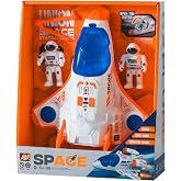 Wbzle Space Shuttle Toy for Kids 3-5, Rocket Ship Toy with Light and Sound | Space Exploration Astronaut Toys Set, Airplane Toys for Kids Ages 4-8
