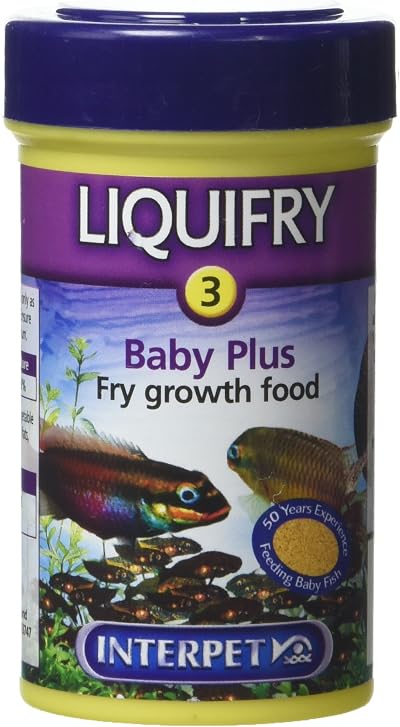 Interpet Liquifry No. 3 Baby Plus Growth Weaning Micro Flake Fish Food