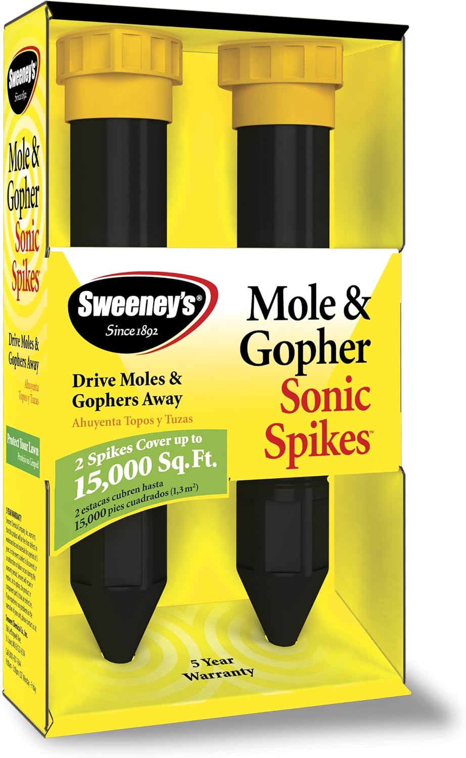 Sweeney's 9012 Mole and Gopher Twin Pack Sonic Spikes (not available in HI, NM, PR)