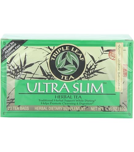 Amazon.com : Triple Leaf Tea, Tea Bags, Green Tea, 1.34-Ounce Bags