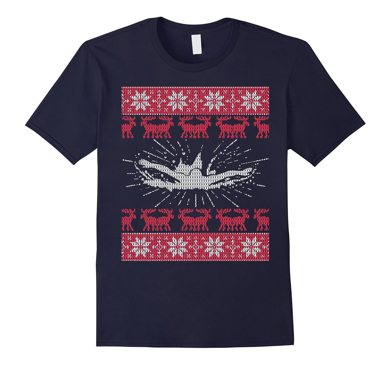 Swimming Ugly Christmas Sweater T-shirt-ANZ