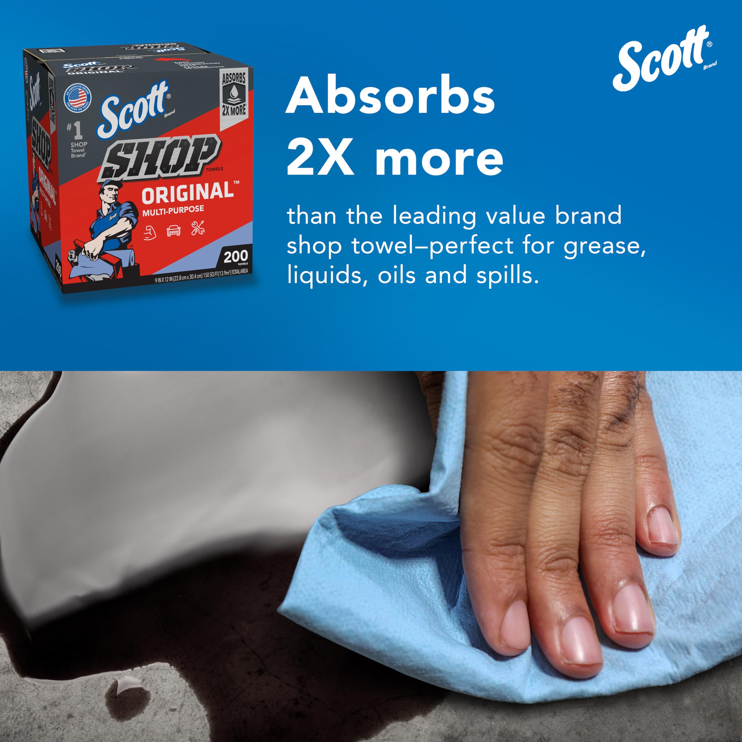SCOTT SHOP ORIGINAL Blue Towels (75190), 9