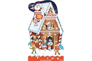 KINDER JOY Kinder 2025 Advent Calendar, 24 Individually Wrapped Pieces, Chocolate Candy, Holiday Treats, 6.9 oz