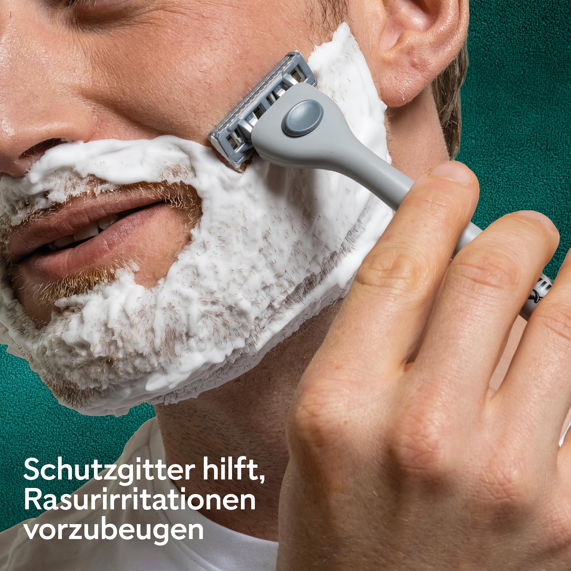 Wilkinson Sword Quattro Herrenrasierer, Vorteilspack, 4 diamantbeschichtete Klingen, Rasierergriff plus 5 Ersatzklingen 4