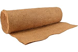 Arcadia Garden Products 1607 36” x 33' Coconut Coir Fiber Liner Roll, Natural Garden Planter Flower Basket Sheets for Plants