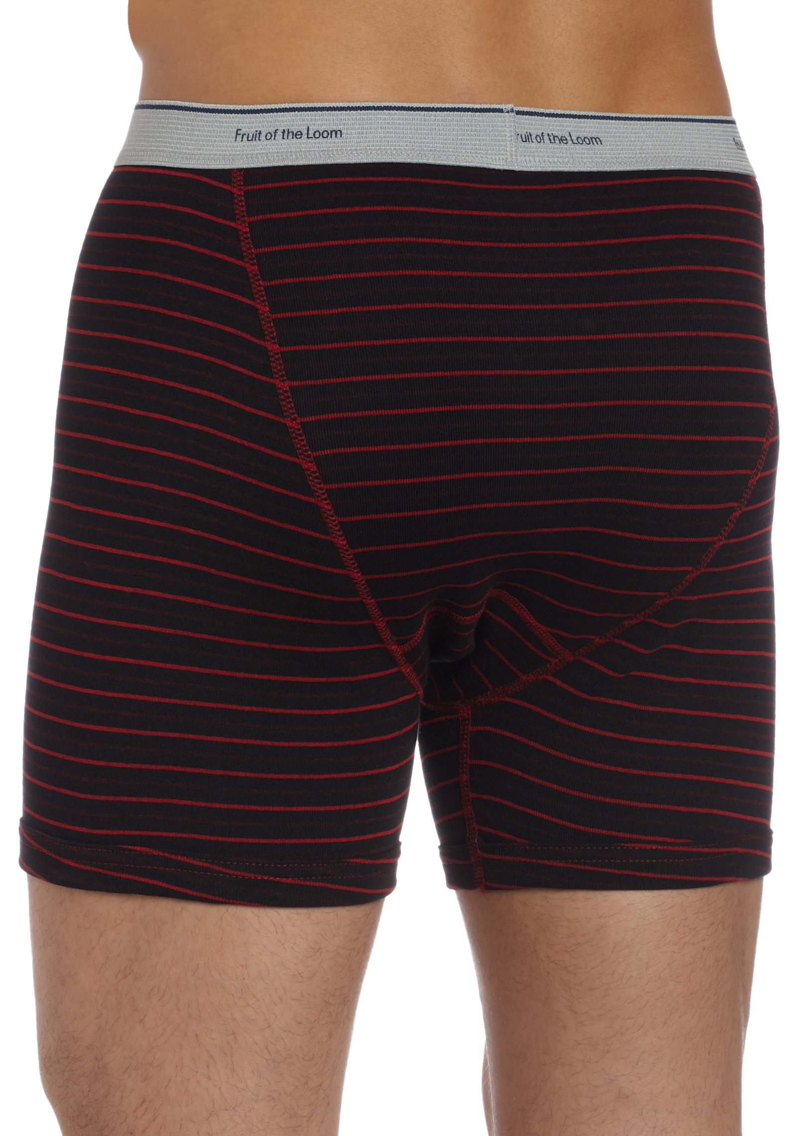Fruit Of The Loom Men's Stripe/Solid Assorted Boxer Briefs,Assorted