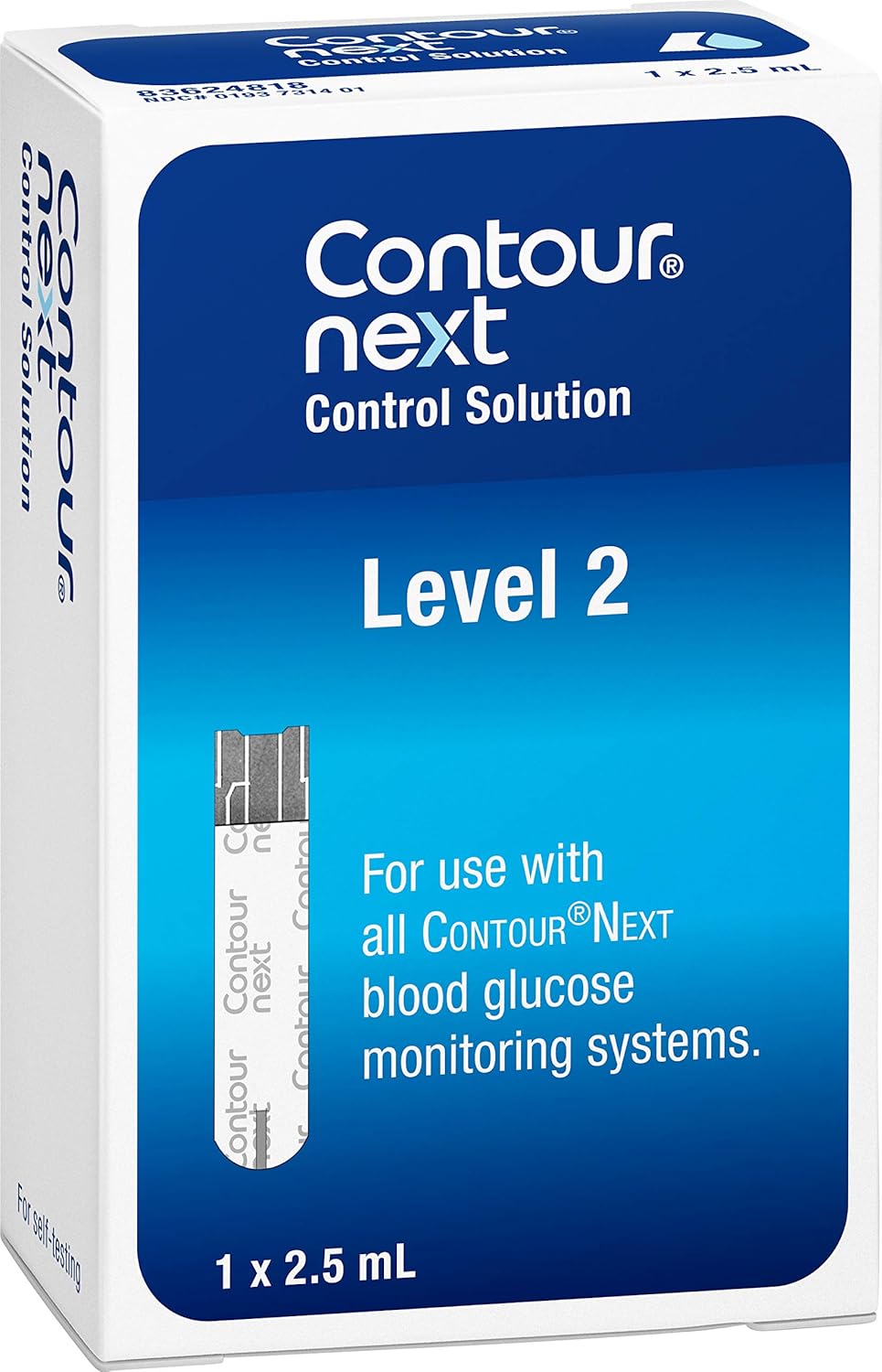 CONTOUR NEXT Control Solution for Glucose Test Meter, Level 2, 2.5mL Bottle: Industrial & Scientific