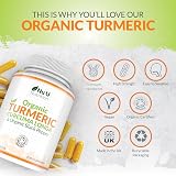 Nu U Nutrition Organic Turmeric Curcumin 600mg with Black Pepper 365 Veg Caps view 6