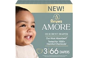 Pampers AMORE, Size 3, Our Best Diaper, 1 Pack (Count of 66)