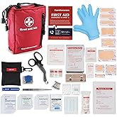 Surviveware 98 Pcs Comprehensive Premium Survival First Aid Kit - Medical Emergency Kit for Travel Camping Gear, Home Essentials & Outdoor Emergencies - HSA & FSA Eligible Survival Kit