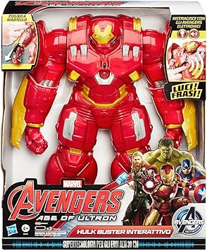 Marvel Avengers: Age of Ultron - Hulk Buster Interactivo, 30 cm (Hasbro B0441103) (versión en Italiano): Amazon.es: Juguetes y juegos